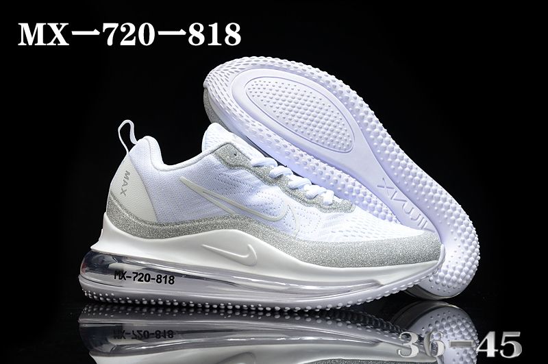 2020 Women Nike Air Max 720-818 White Grey Shoes